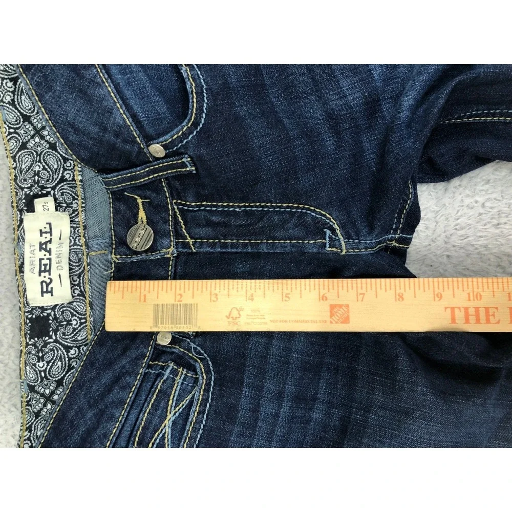Ariat Jeans Womens 27S (27x27) Blue Bootcut Real Alexandra Denim